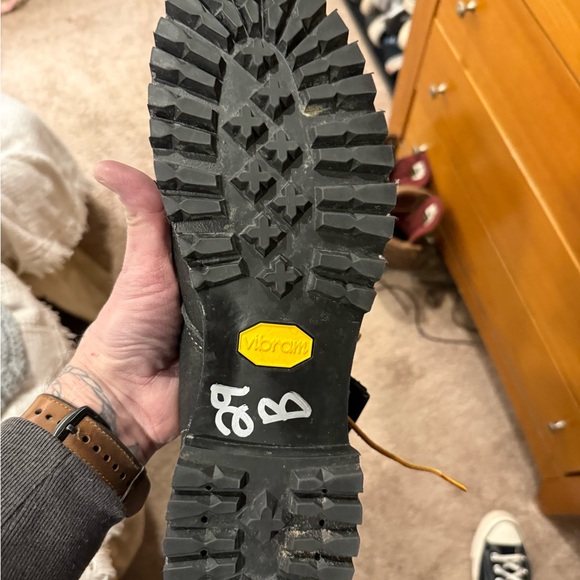 Red Wing Shoes Black Leather Men's Boots roughnecks - Picture 5 of 7